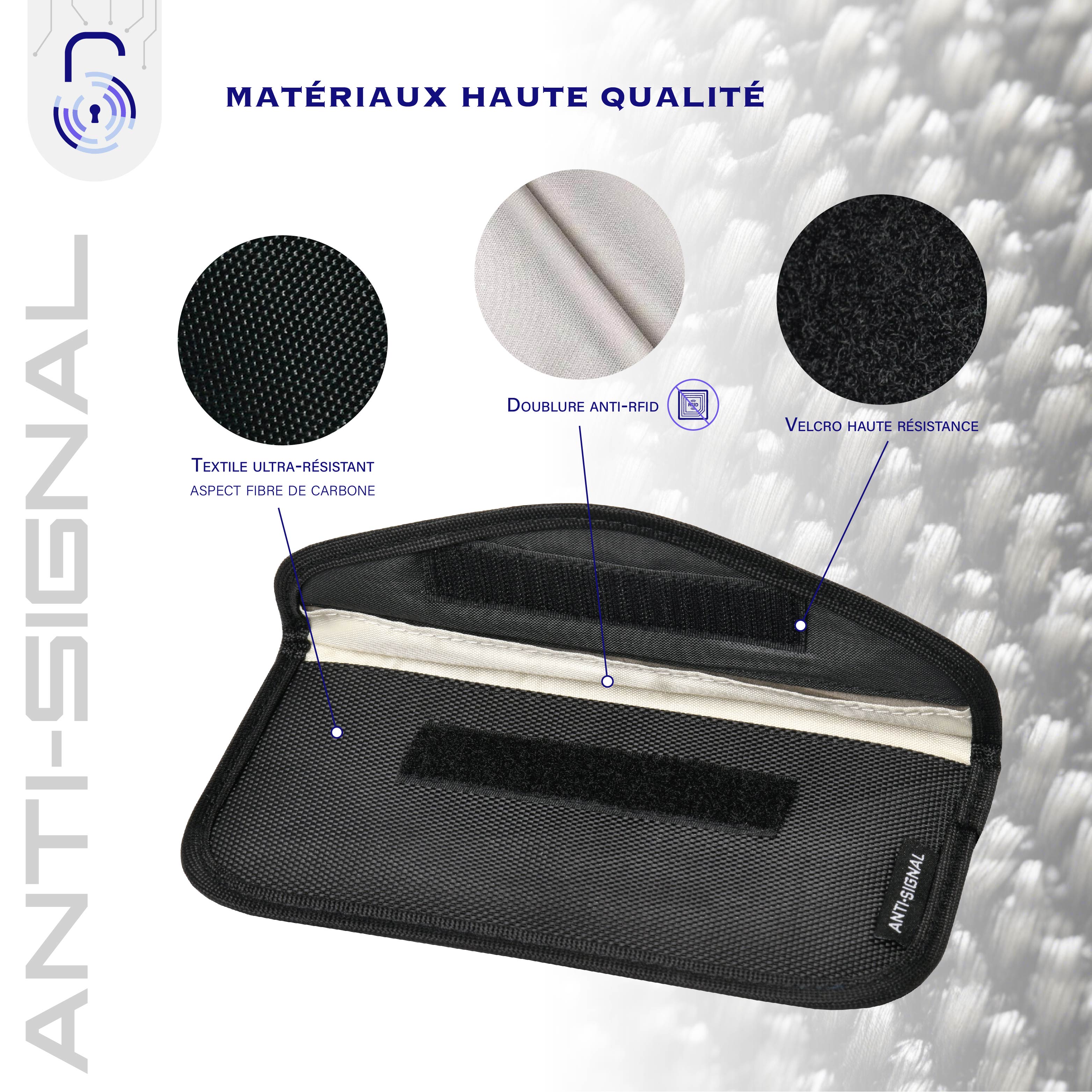 Pochette de protection FARADAY pour téléphone